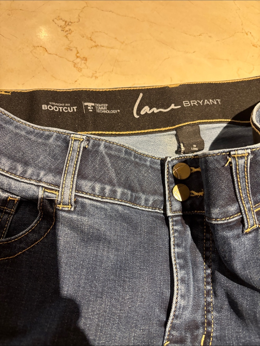 Women's Blue Classic Straight Jeans. Long